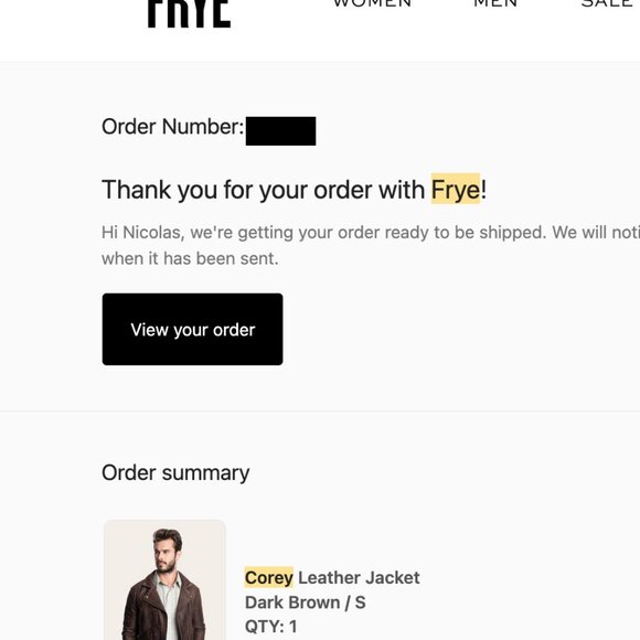 Frye Mens Leather Moto Jacket "Corey" Size Small, Dark Brown, Like New - Picture 11 of 11